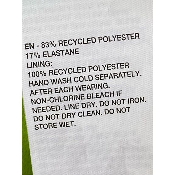 Nike Women's XLARGE Logo Scoop Neck Bikini Top in Lime Green - Picture 6 of 10